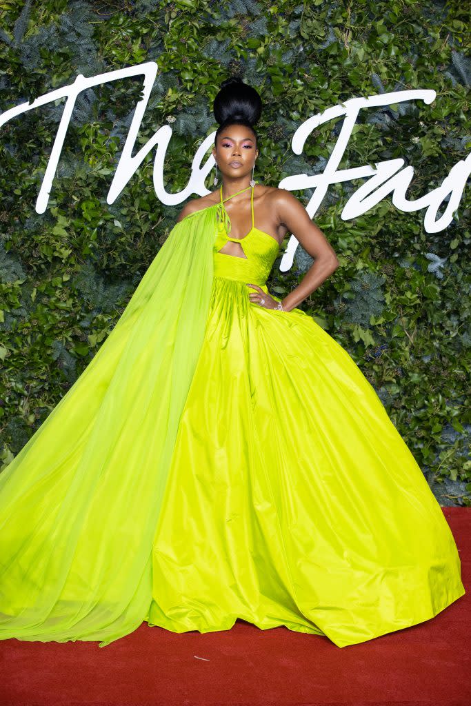 Gabrielle Union attends The Fashion Awards 2021 at the Royal Albert Hall in London. - Credit: SplashNews.com