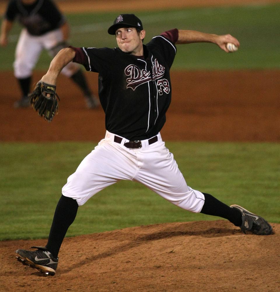 Ike Davis records a save after beating Arizona 6-5 at Packard Stadium in Tempe.