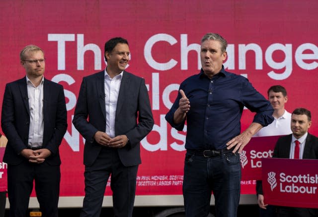 Michael Shanks, Anas Sarwar, Sir Keir Starmer