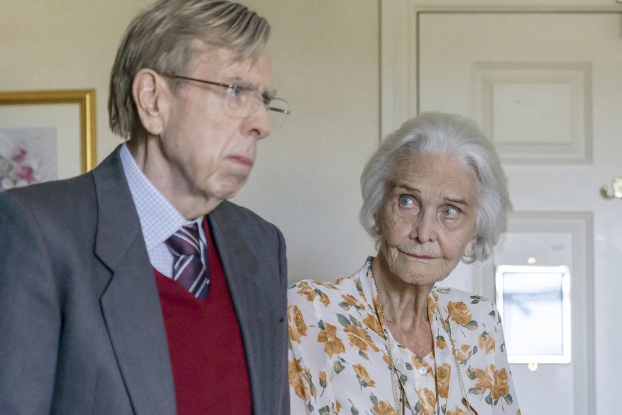 timothy spall as peter farquhar and sheila hancock as liz zettl in the sixth commandment