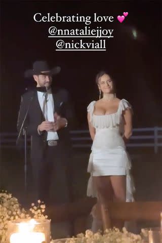 <p>Jenni JWOWW/Instagram</p> Jenni 'JWoww' Farley posts on her Instagram Stories from Nick Viall and Natalie Joy's wedding welcome party on April 26