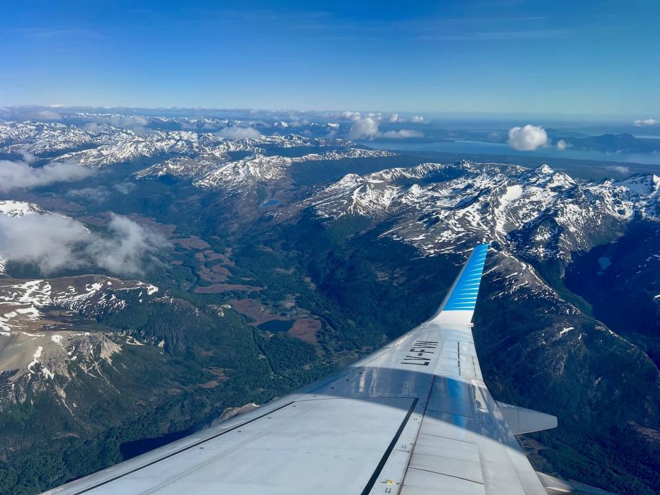 The view on descent into Ushuaia.