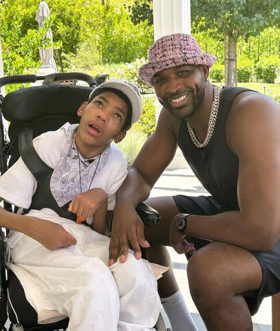 <p>Tristan Thompson/ Instagram</p> Tristan and Amari Thompson