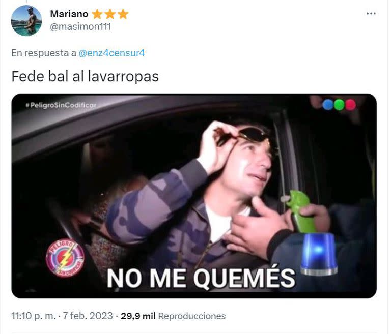 Los memes de la separación entre Fede Bal y Sofía Aldrey