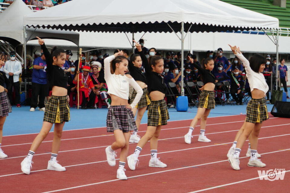 關懷盃開幕典禮，林智勝女兒舞蹈演出。