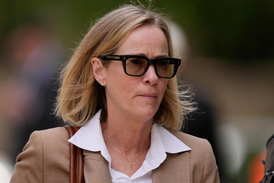 Kathleen Buhle, Hunter Biden’s ex-wife, leaves court on 5 June after speaking about how she found drugs at their DC home (Copyright 2024 The Associated Press. All rights reserved.)
