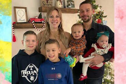 Briana Culberson, husband Ryan Culberson and their children smile in an Instagram photo