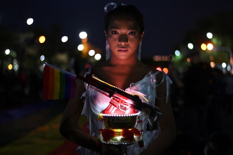 The Wider Image: Meet the Thai "Drag Race" star marching for democracy and equality