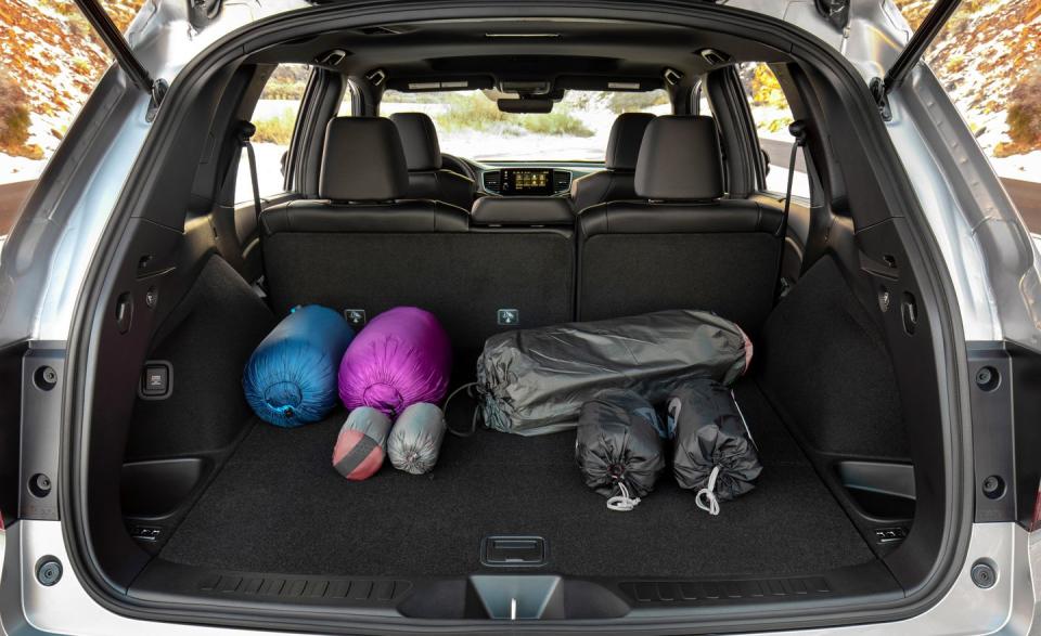 <p>The Passport's boxy interior is a boon for cargo volume, boasting an abundant 78 cubic feet with the rear seats folded and 41 cubes with them upright.</p>