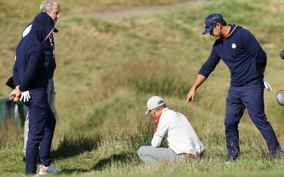 Brooks Koepka goes back and forth with the rules official - Getty Images