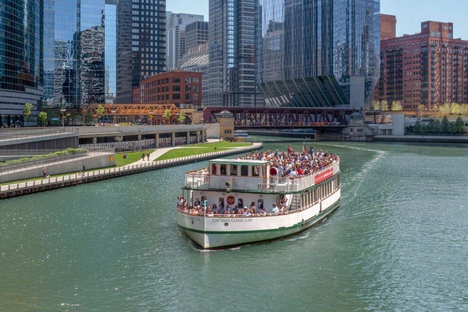 A boat tour is an absolute on a visit to Chicago