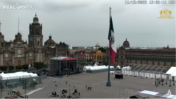 Webcams Zocalo 11 de diciembre de 2023