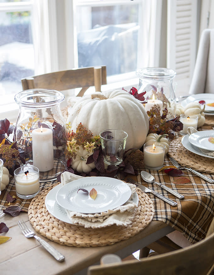 Une déco de table Halloween dans les tons automnales