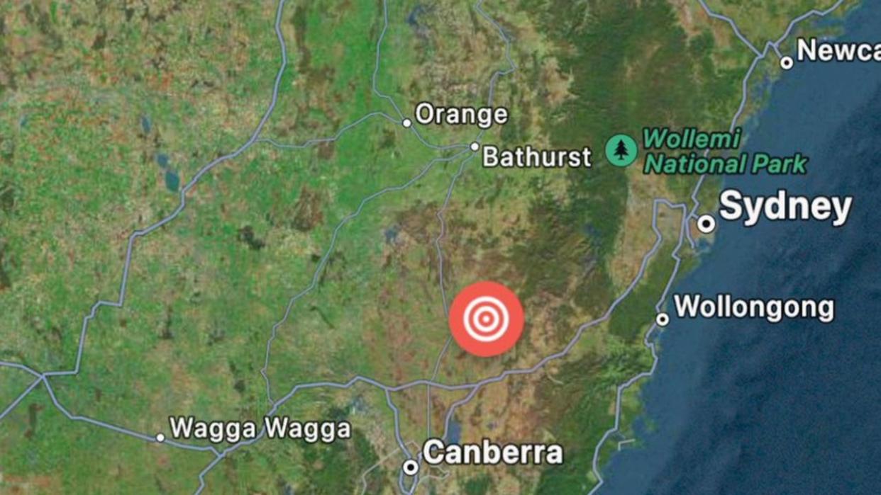 A magnitude 3.8 earthquake just occurred near Goulburn NSW. Picture: Seismology Research Centre