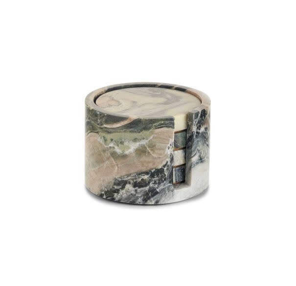 32) Jade Marble Coasters - Set of 4