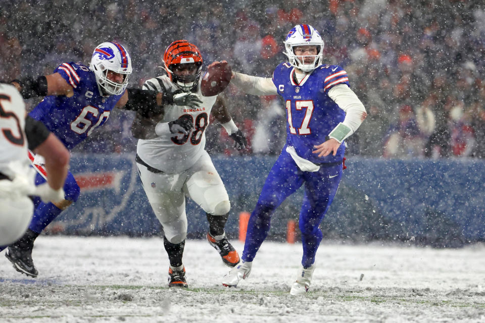 Josh Allen and the Buffalo Bills had another good season that ended in playoff disappointment. (Photo by Timothy T Ludwig/Getty Images)