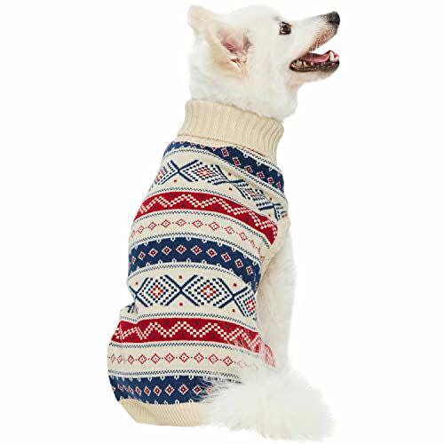 Fair Isle Winter Pullover Dog Sweater