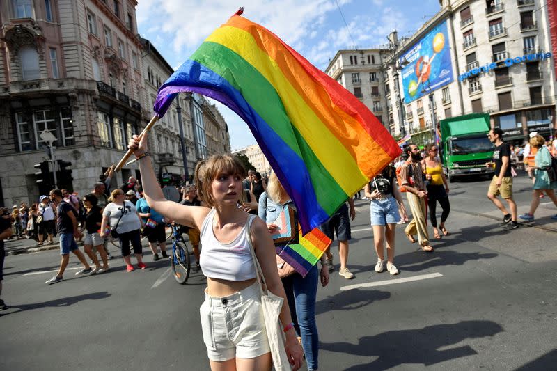 Pride march in Budapest