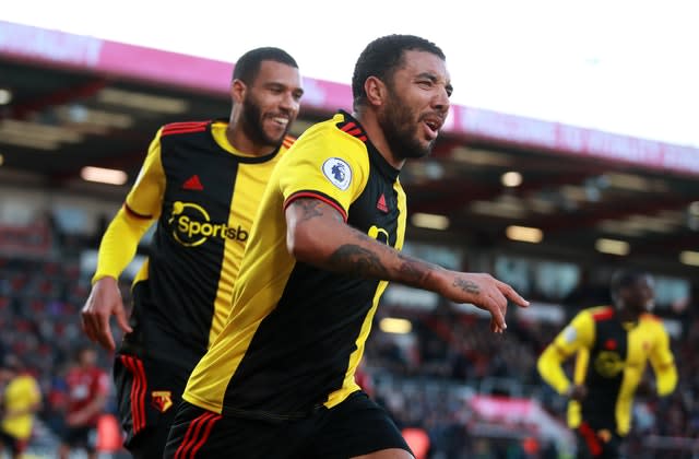 Troy Deeney lashed in Watford's second 