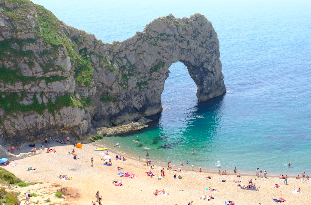 <em>The girl was struggling in the water at Durdle Door in Dorset (Rex/stock photo)</em>