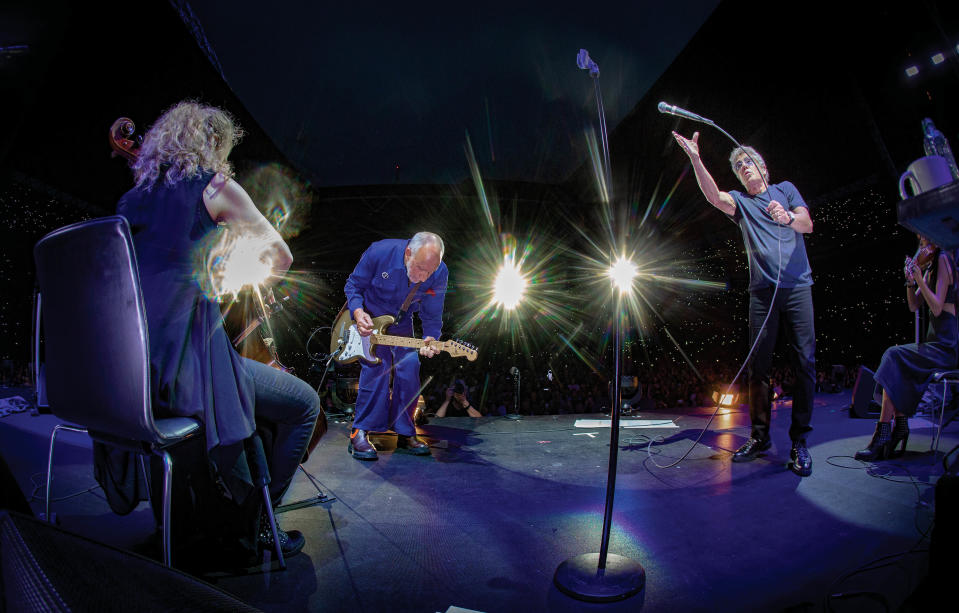 The Who's Pete Townshend (left) and singer Roger Daltrey were joined by a 50-piece orchestra for their 2019 Wembley Stadium date in London, which was recorded for a live album released March 31, 2023.