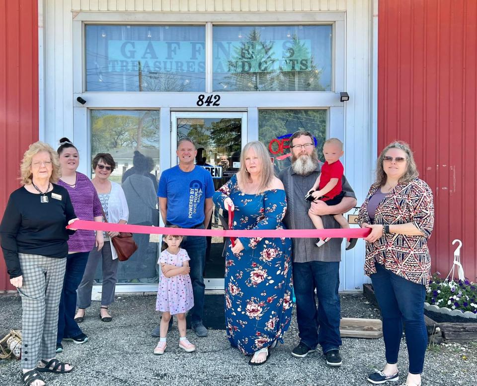 A ribbon cutting was held May 13 to mark the grand opening of Gaffney’s Treasures and Gifts at 842 Pole Lane Road.
