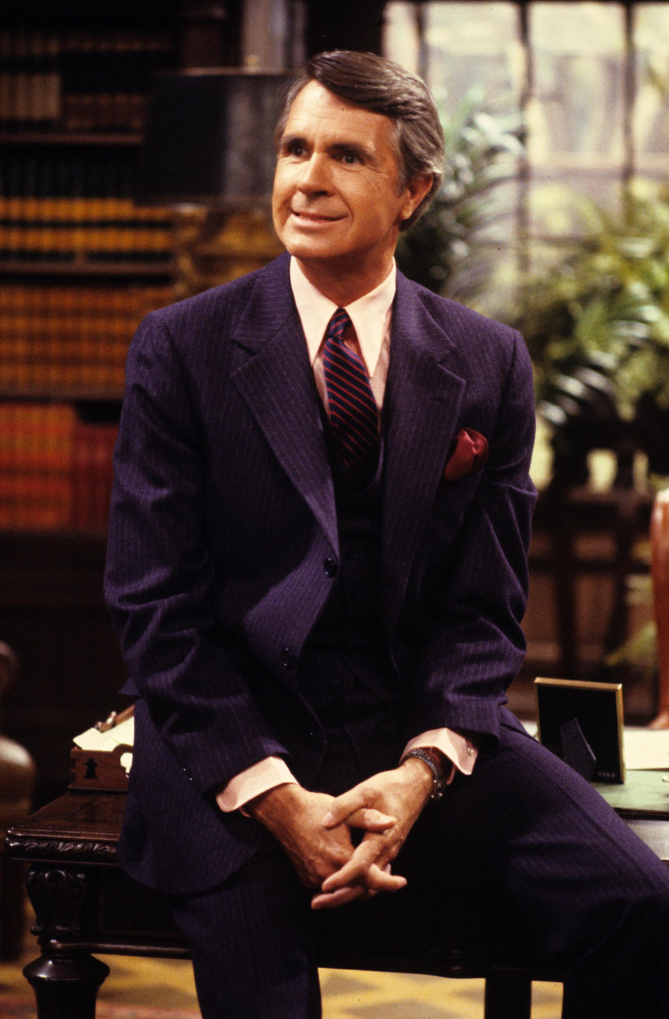 <p>James Noble died at 94 on March 28. Noble was known for his portrayal of Governor Gatling on Benson from 1979 to 1986. — (Pictured) James Noble as Governor Eugene Gatling in a 1979 episode of “Benson’. (ABC Photo Archives/ABC via Getty Images) </p>