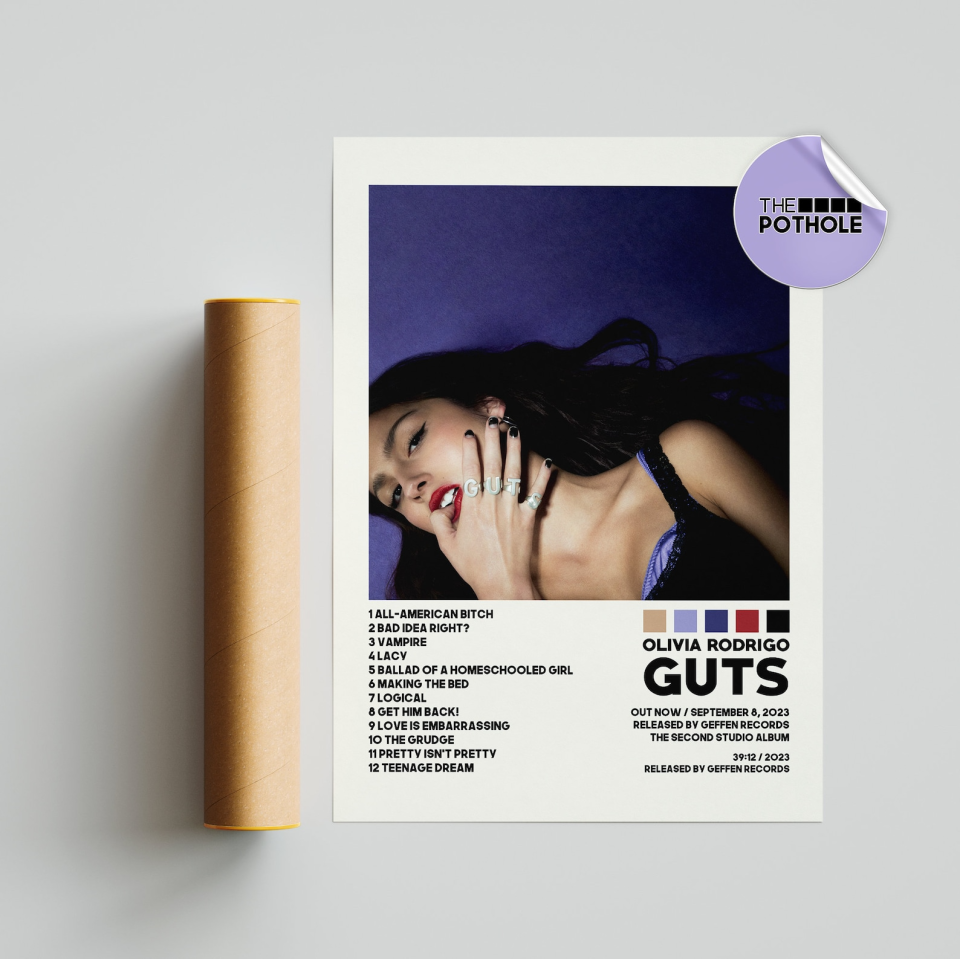 Olivia Rodrigo Guts Poster Etsy