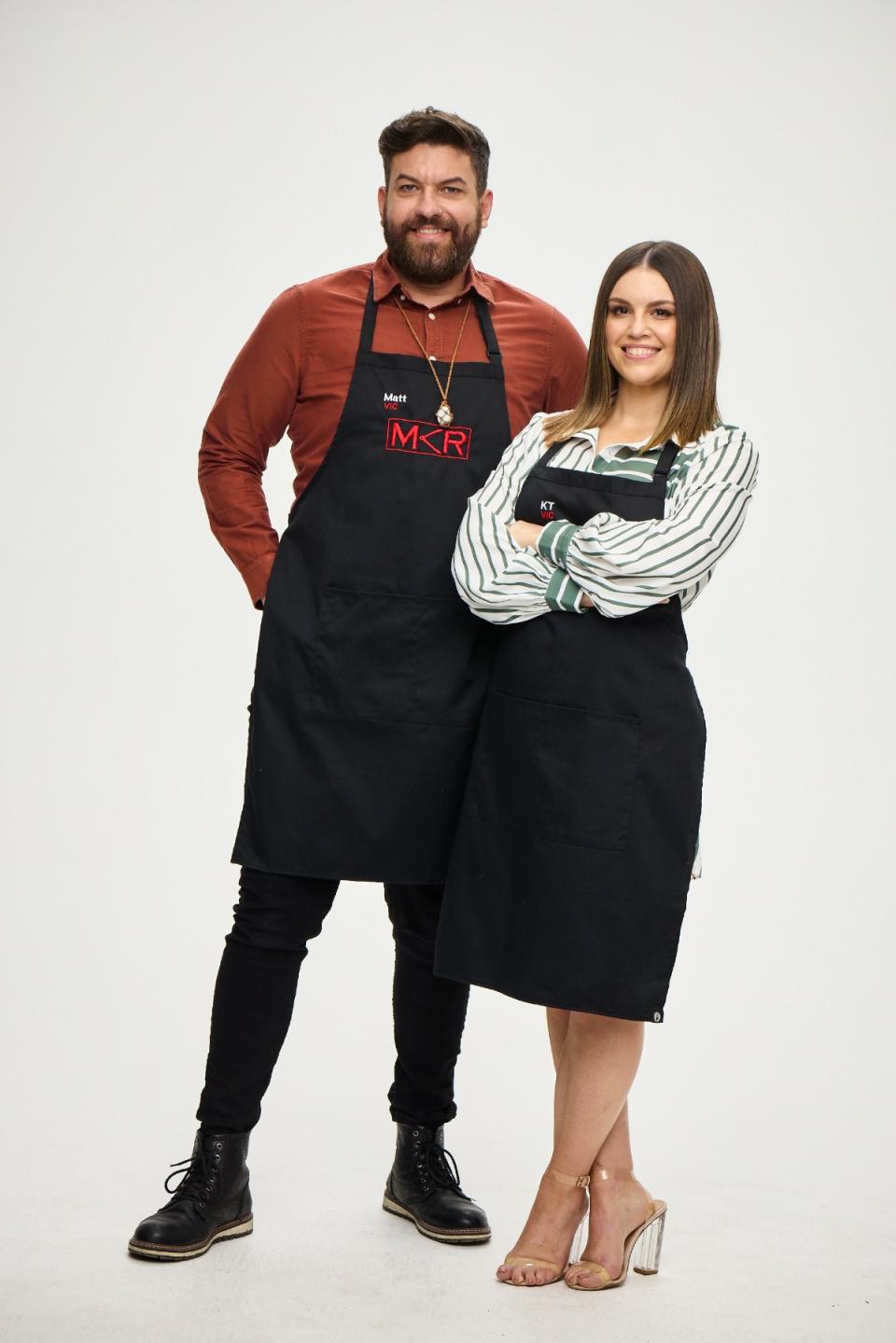 MKR contestants Matt and KT