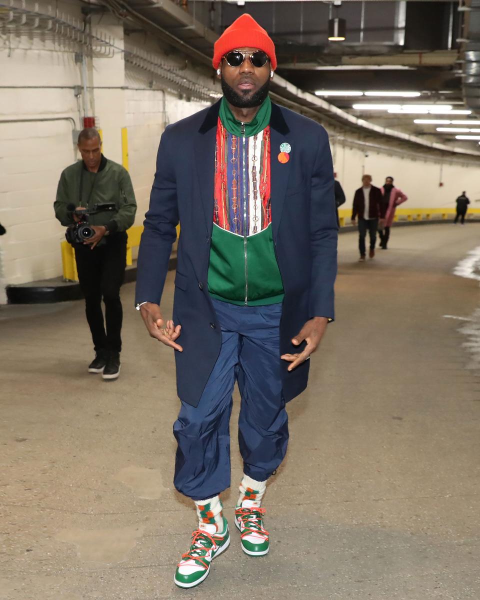 LeBron might live in LA now, but the kid from Akron knows how to dress for winter.