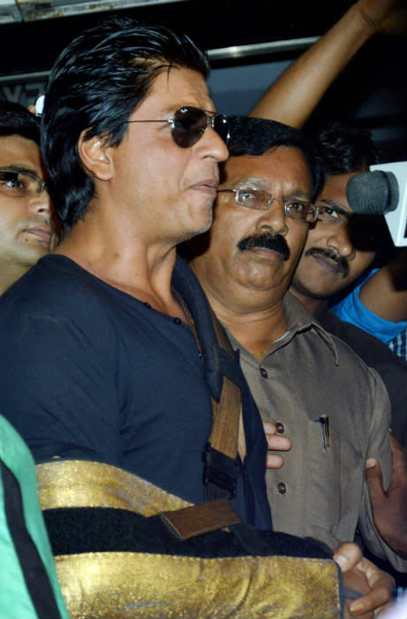 Shah Rukh underwent surgery on his right shoulder and his son Aryan flew down from London to be with is father.