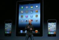 Apple CEO Tim Cook speaks during an Apple special event at the Yerba Buena Center for the Arts in San Francisco, California. Cook called the launch "the biggest thing to happen to iPhone since the iPhone."