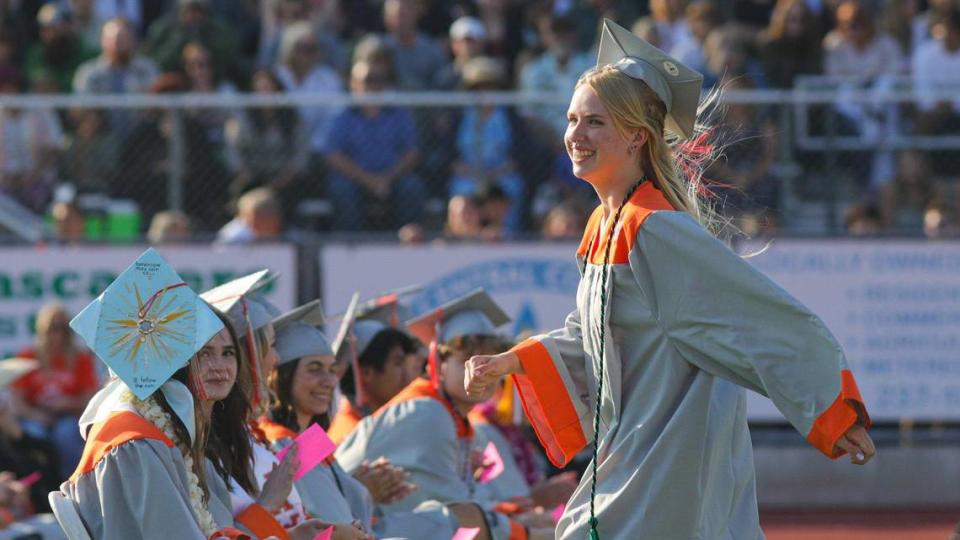 Hannah Emmack gave the commencement speech. Atascadero held their 102nd commencement ceremony on June 8, 2023.
