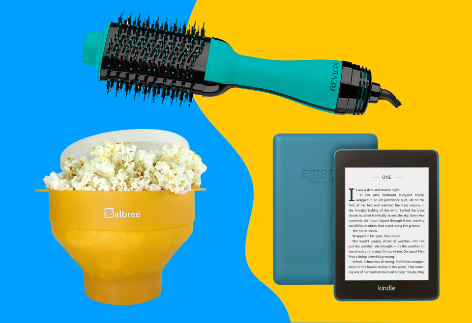 Shop Amazon deals on a Kindle, popcorn maker, hair dryer and more.