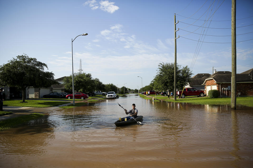 Swollen river feeds Texas flooding