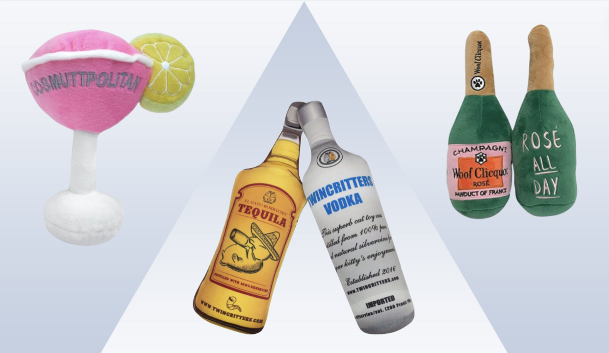 alcohol-themed pet toys