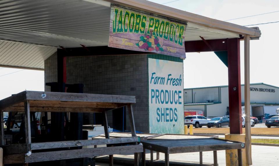 In the off season, there are many vacant stalls at the South Carolina State Farmer’s Market on Friday, March. 24, 2023.