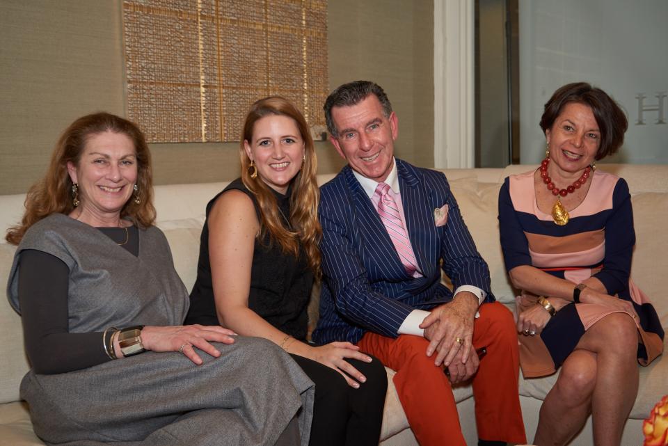 Lyn Shroeder of Jim Thompson, <em>AD</em> Design Reporter Hadley Keller, designer Hutton Wilkinson and Beth Dempsey, President & Founder, Images and Details