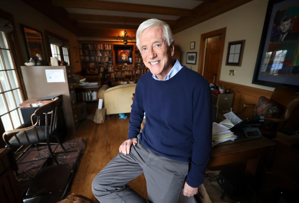 Former Salt Lake City Mayor Rocky Anderson poses for a portrait at home in Salt Lake City on Tuesday, April 25, 2023. Anderson is running for mayor again. | Kristin Murphy, Deseret News