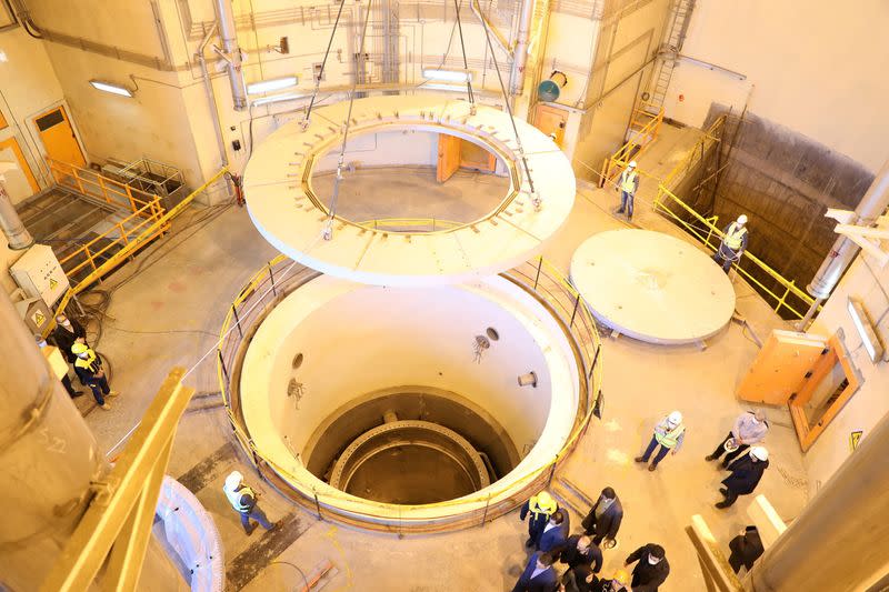 View of nuclear water reactor at Arak