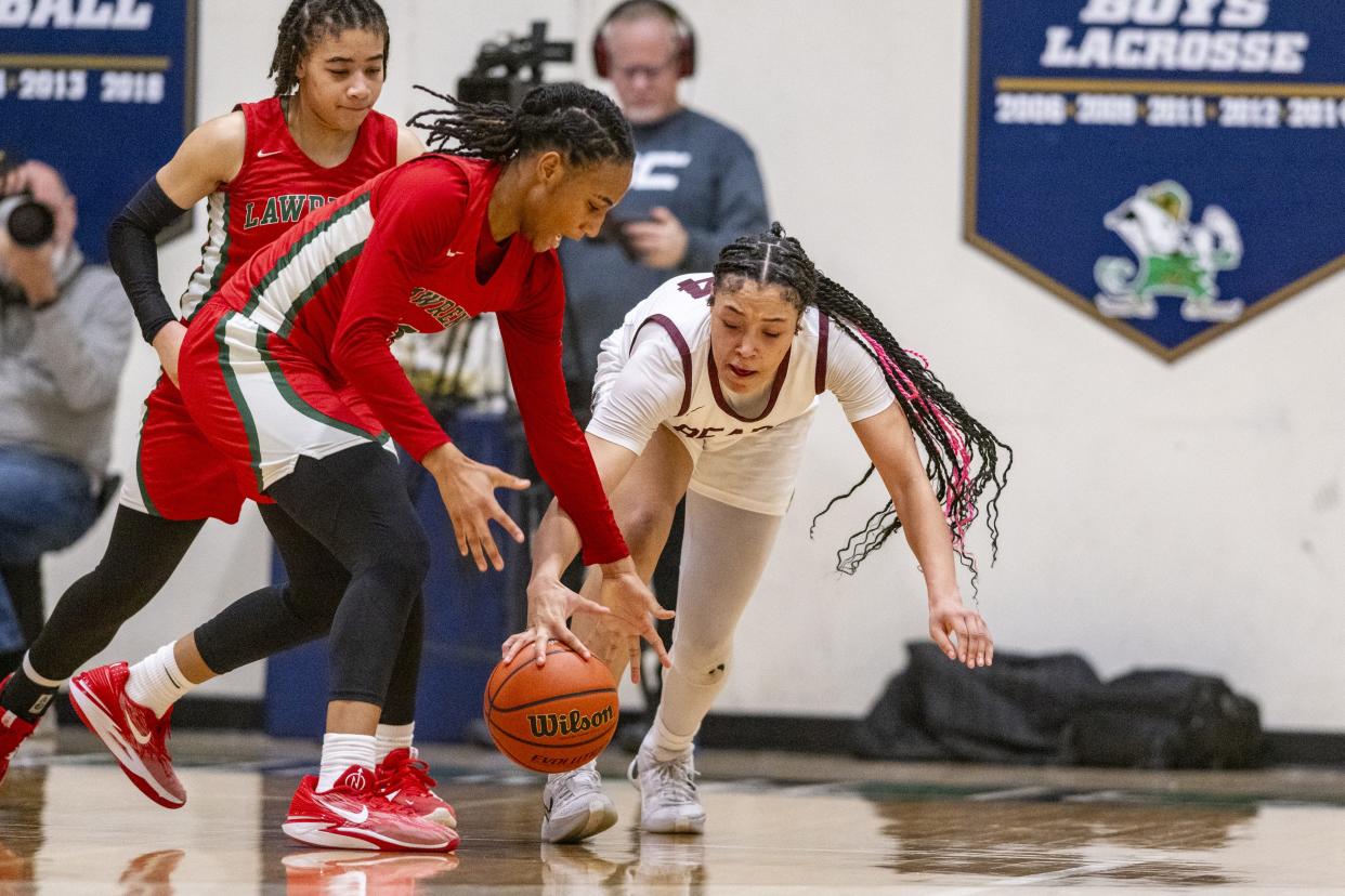 Lawrence Central's Aniyah McKenzie (24)