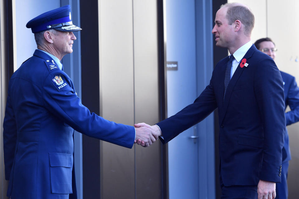 He also met with Police Commissioner Mike Bush. [Photo: Getty Images]