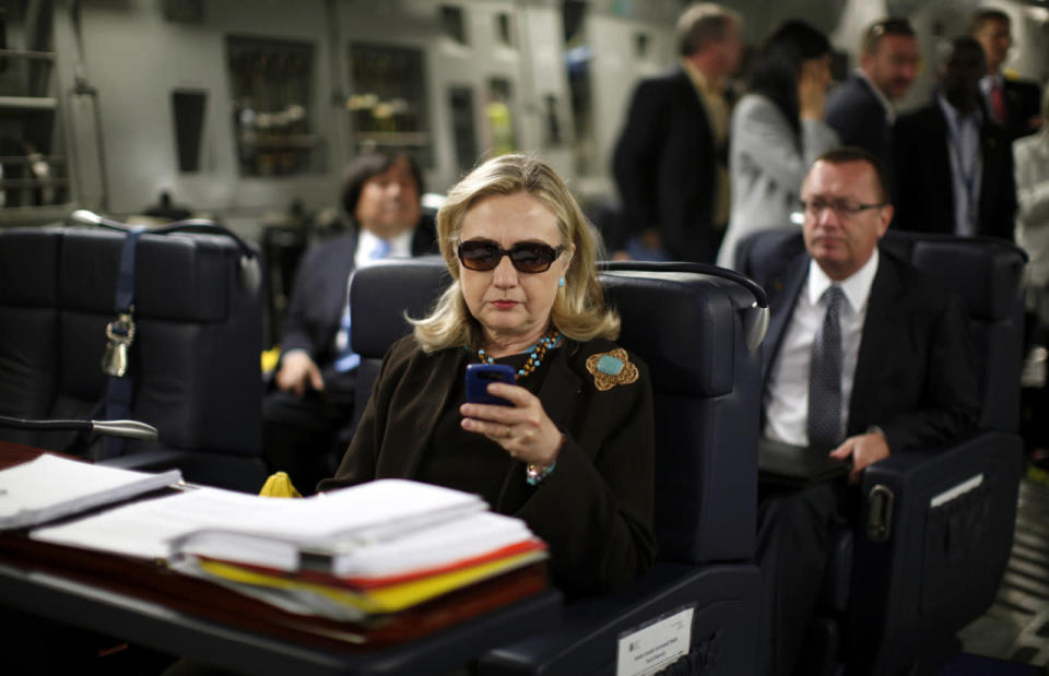 Secretary of State Hillary Clinton on the job