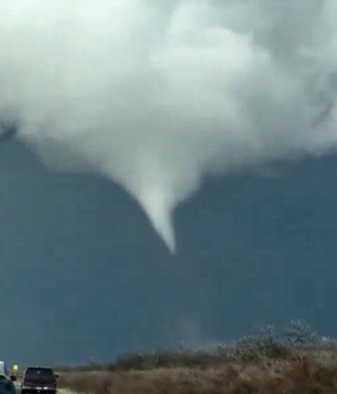 A tornado was captured on video by Gillian Salgado near Madera, CA, on Friday, March 1, 2024.