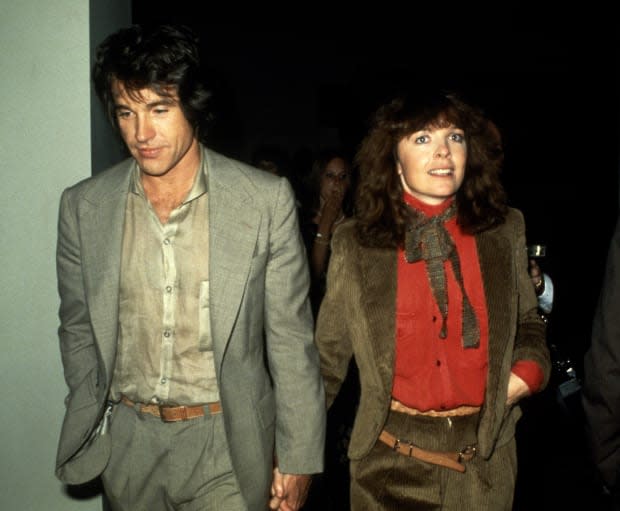 Warren Beatty and Diane Keaton circa 1978 in New York City<p><a href="https://www.gettyimages.com/detail/681723193" rel="nofollow noopener" target="_blank" data-ylk="slk:Images Press/Getty Images;elm:context_link;itc:0;sec:content-canvas" class="link ">Images Press/Getty Images</a></p>