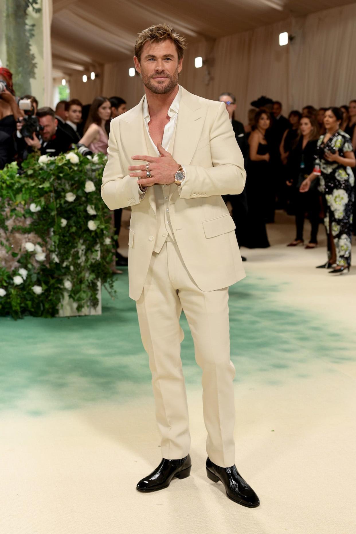 Chris Hemsworth at the 2024 Met Gala.