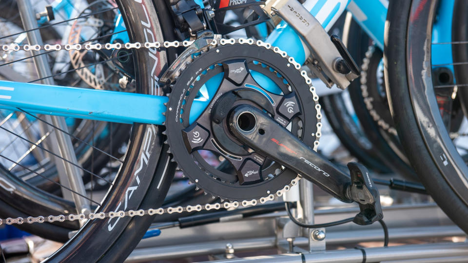 A BMC fitted with Super Record chainset