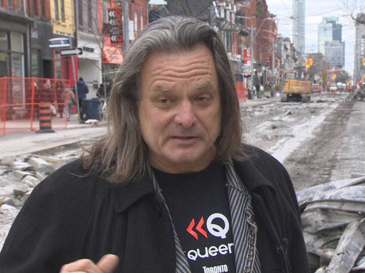 Robert Sysak, executive director of the West Queen West business improvement area, says more than 50 businesses closed over the course of the pandemic, and he's worried that even more might be lost because of the ongoing construction work. (CBC - image credit)