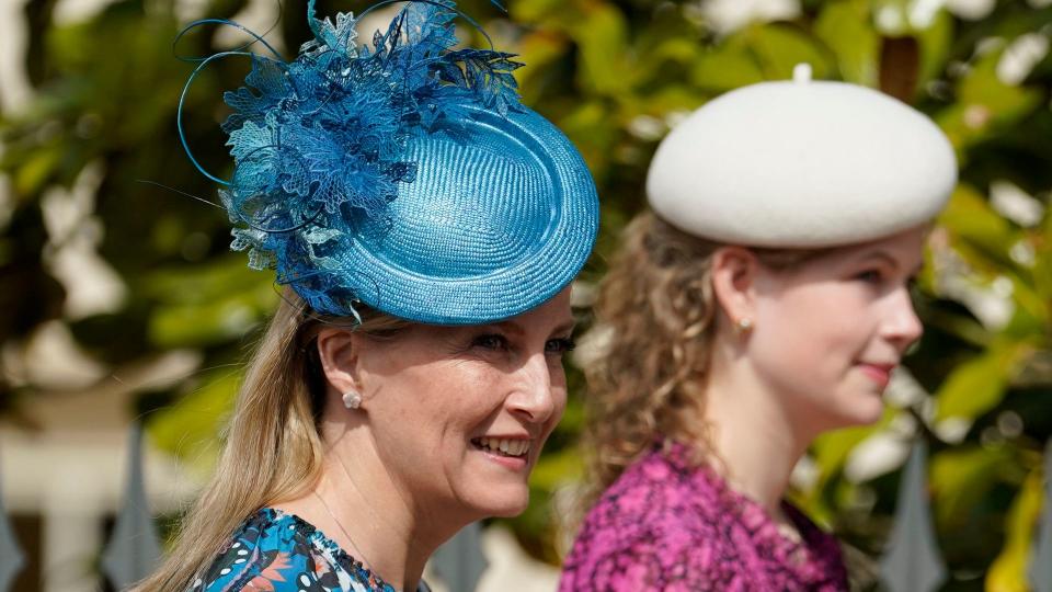 Lady Louise Windsor wore the beret first, debuting the ivory hat in 2022