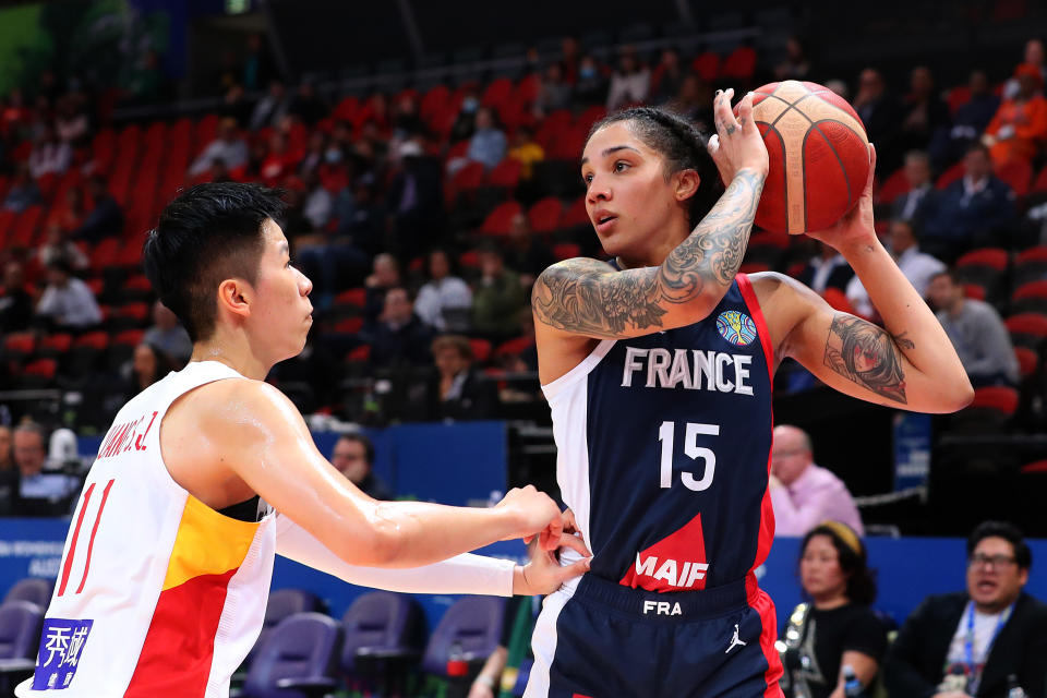 Gabby Williams competes for France during the 2022 FIBA Women's Basketball World Cup in Sydney, Australia. (Kelly Defina/Getty Images)